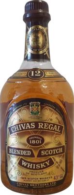 Chivas Regal 12yo Blended Scotch Whisky 43% 750ml