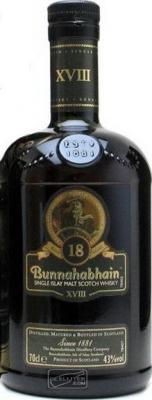 Bunnahabhain 18yo Small Batch Distilled Ex-Sherry 46.3% 700ml