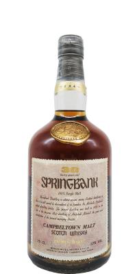 Springbank 30yo Dumpy Bottle 37% 750ml