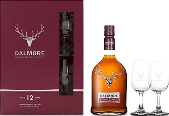 Dalmore Giftbox With Glasses 12yo 40% 700ml