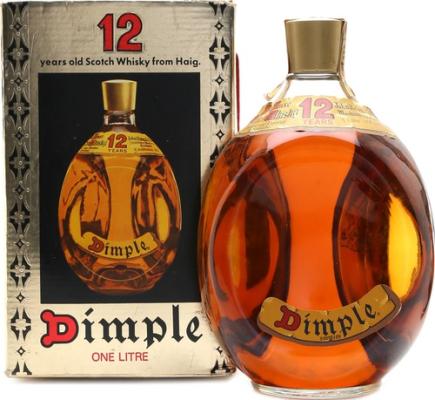 Dimple 12yo De Luxe Scotch Whisky DUTY FREE Exportation ONLY 43% 1000ml