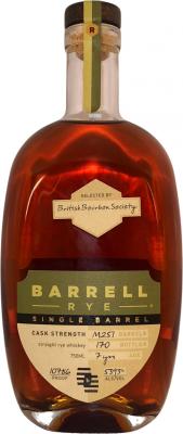 Barrell Rye 7yo M251 British Bourbon Society 53.93% 750ml