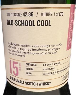 Tobermory 2008 SMWS 42.86 Old-Scholl cool 52.9% 700ml