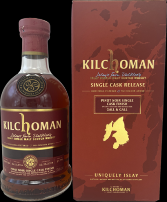 Kilchoman 2016 Pinot Noir Single Cask Finish Gall & Gall 57.6% 700ml