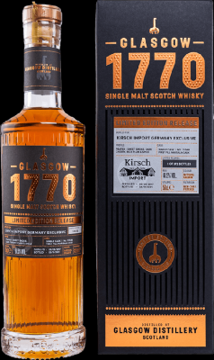 1770 2017 Glasgow Single Malt Marsala Cask Kirsch Import 61.5% 500ml