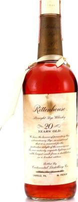 Rittenhouse 20yo Old Straight Rye 43% 750ml