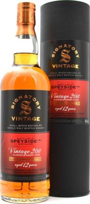 Distilled at A Speyside Distillery 2011 SV Vintage Small Batch Edition 48.2% 700ml