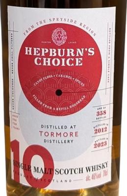 Tormore 2012 HL Hepburn's Choice 46% 700ml