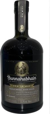 Bunnahabhain 23yo Triple Sherry Wood Finish Feis Ile 2024 53.3% 700ml