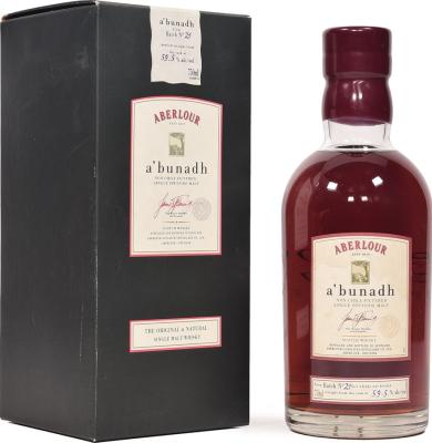 Aberlour A'bunadh batch #21 59.5% 750ml