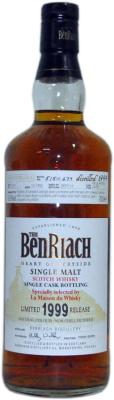 BenRiach 1999 Single Cask Bottling #5727 LMDW 53.9% 700ml