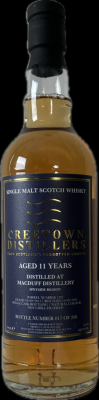 Macduff 2013 WhB Creetown Distillers 53% 700ml