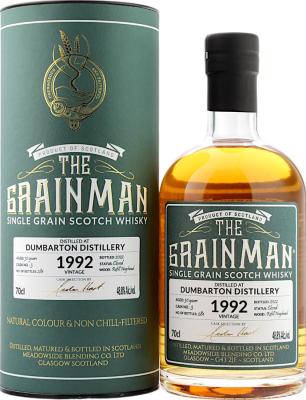 Dumbarton 1992 MBl The Grainman Refill Hogshead 48.8% 700ml