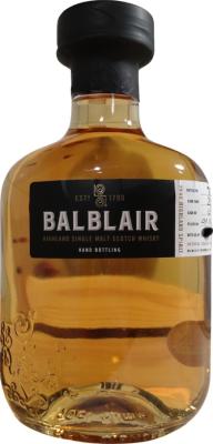 Balblair 2007 Exclusive Hand Bottling 55.2% 700ml