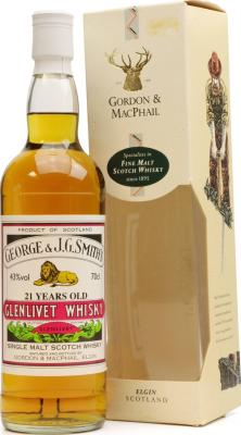 Glenlivet 21yo GM George & J.G. Smith's 43% 700ml