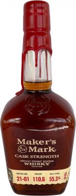 Maker's Mark Cask Strength New Charred American Oak Batch 21-01 55.3% 750ml