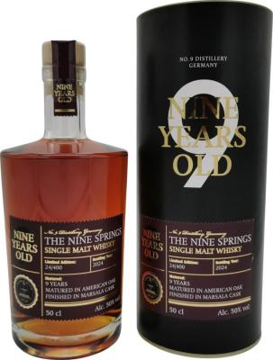 The Nine Springs 9yo Marsala Cask 50% 500ml