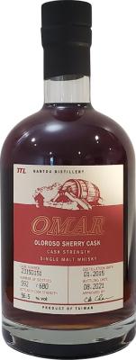 Nantou Omar Oloroso Sherry Cask Cask Strength Oloroso Sherry 56.5% 700ml