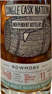 Bowmore 2013 JWC Single Cask Nation 57.4% 700ml