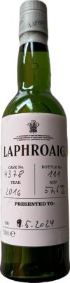 Laphroaig 2016 Handfilled Distillery only 57.6% 350ml