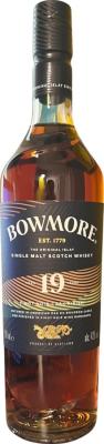 Bowmore 19yo Cask Finish Travel Retail Exclusive 43% 700ml