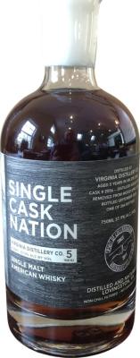 Virginia 2017 JWC Single Cask Nation Shaved Toasted Re-Charred Single Cask Nation 57.9% 750ml