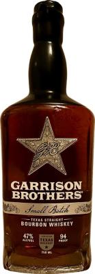 Garrison Brothers Texas Straight Bourbon Small Batch 2023 New American Oak 47% 700ml