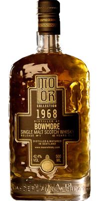 Bowmore 1968 TWT Mo Or Collection Bourbon Hogshead #3825 42.4% 500ml