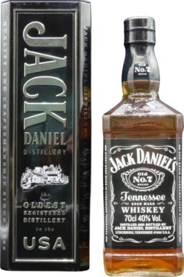 Jack Daniel's Old No.7 Black Tinbox Limited edition Brown-forman Deutschland GmbH 20139 Hamburg 40% 700ml