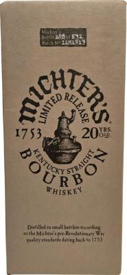 Michter's 20yo Limited Release 57.1% 750ml