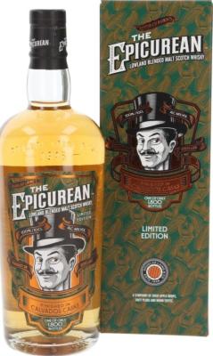 The Epicurean Lowland Blended Malt Scotch Whisky DL Limited Edition Calvados Casks 48% 700ml