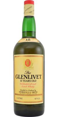 Glenlivet 12yo Unblended all malt 43% 1000ml