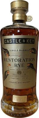 Castle & Key 4yo Restoration Rye Single Barrel Series McScrooge's Wine and Spirite 61% 750ml