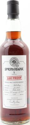 Springbank 2019 Society Bottling Springbank Society 57.1% 700ml