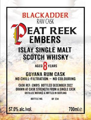 Peat Reek Embers BA Special Reserve Guyana Rum Finish 57% 700ml