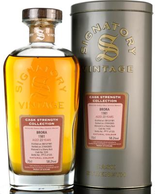 Brora 1981 SV Cask Strength Collection Sherry Butt #1555 58.2% 700ml