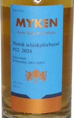 Myken 8yo Norsk Whiskyforbund #12 Norsk Whiskyforbund 60% 500ml