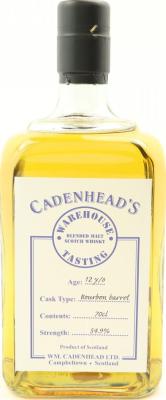 Cadenhead's Blended Scotch Whisky 12yo CA Warehouse Tasting 54.9% 700ml