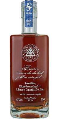 Orma Private Edition 1817 2017 12-5 Jubilaumswhisky Loge Chur 43% 700ml