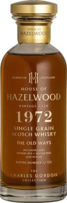 House of Hazelwood 1968 The Charles Gordon Collection The Old Ways 50.1% 700ml