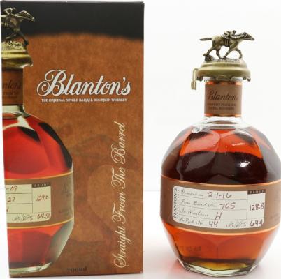 Blanton's Straight from the Barrel #706 64.4% 700ml