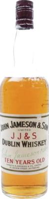 John Jameson & Son 10yo Dublin Whisky R. Madigan & Co Limited 16 Manor Street Waterford 40% 700ml