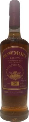 Bowmore 36yo Frank Quitely Lovers Transformed 1st Fill Pinot Noir Wine Barrique 45.2% 700ml