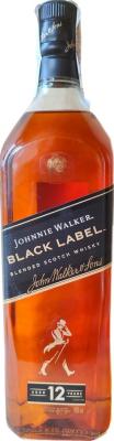 Johnnie Walker Black Label Blended Scotch Whisky 40% 1000ml