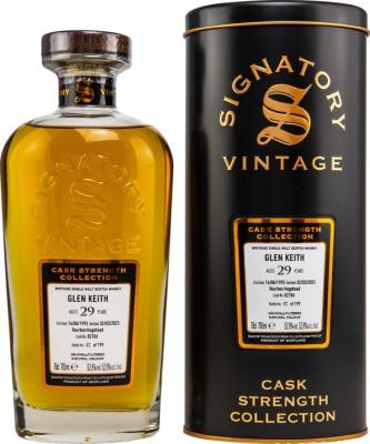 Glen Keith 1993 SV Cask Strength Collection Bourbon Hogshead 52.8% 700ml