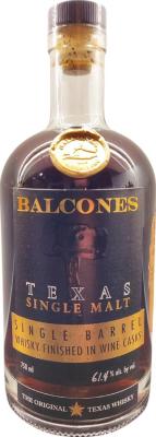 Balcones Texas Single Malt SIngle Barrel Collection Total Wine & More 61.4% 750ml