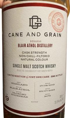 Blair Athol 2013 CaG South Korea 55.9% 700ml