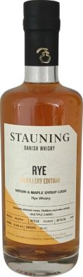 Stauning 2019 Distillery Edition Rye Virgin & Maple Syrup Cask 50.3% 350ml