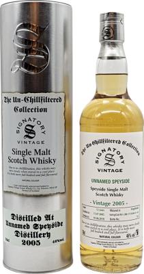 Unnamed Speyside 2005 SV The Un-Chillfiltered Collection 12yo DRU 17/A106 51+52 46% 700ml