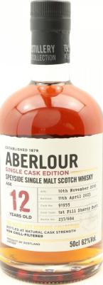 Aberlour 2010 The Distillery Reserve Collection 1st Fill Sherry Butt 62% 500ml